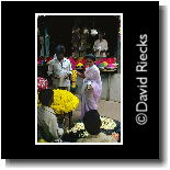 buying flowers in the market